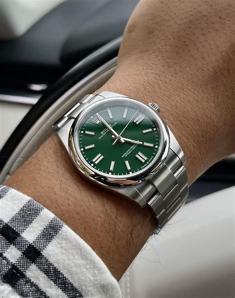 men's rolex oyster perpetual green|Rolex Oyster Perpetual 41 prix.